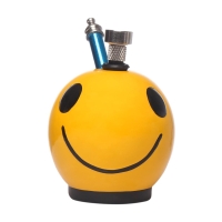 Moksha 5 Inch Smiley Face Ceramic Water Bong