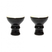 Moksha Clay Hookah Chillum ( Black )